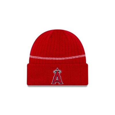 Red Los Angeles Angels Hat - New Era MLB Sport Knit Beanie USA0362458